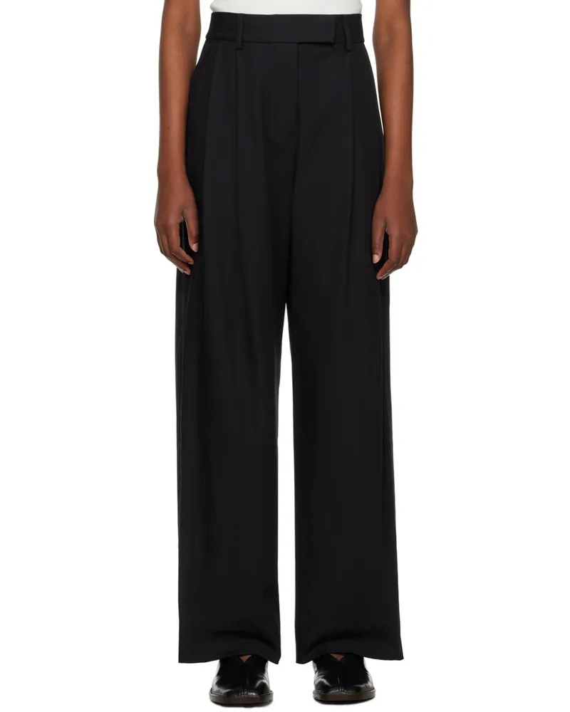 Esse Studios Black Tailored Trousers Black