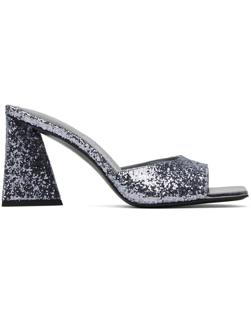 ATTICO Silver Mini Devon Mules 670