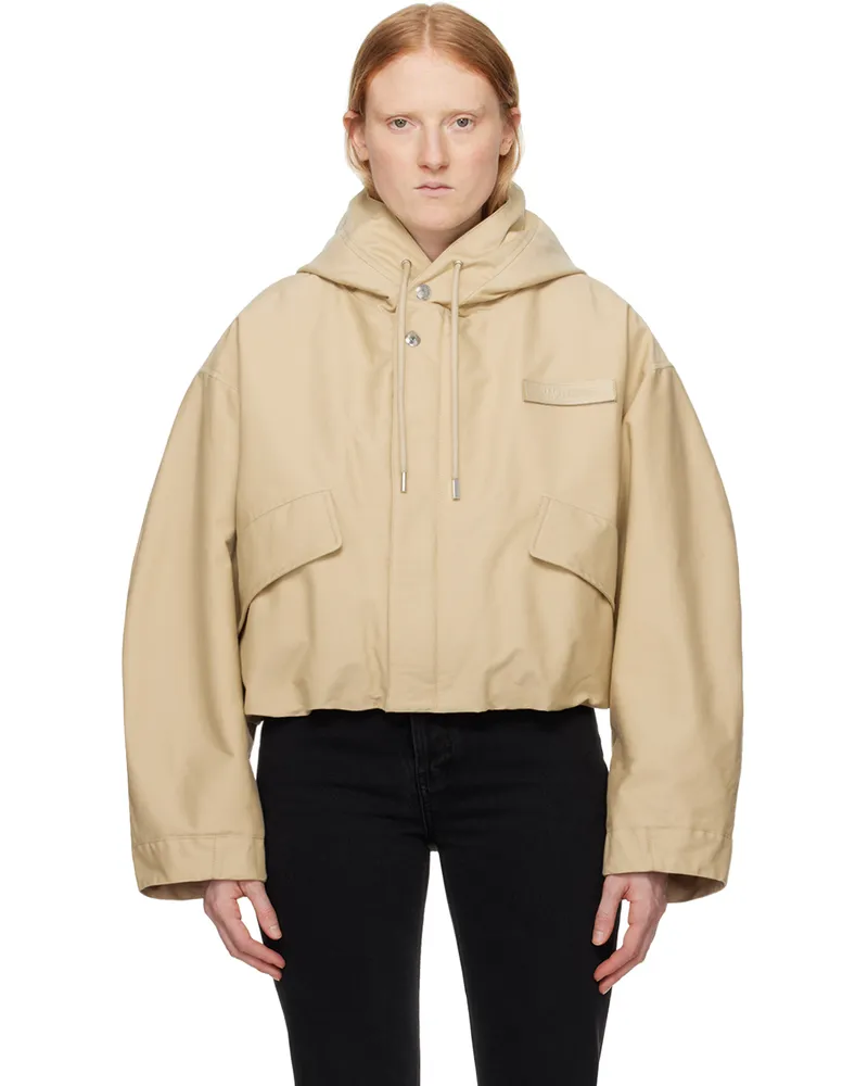 Jacquemus Beige Les Sculptures 'La parka courte Caraco' Jacket 150