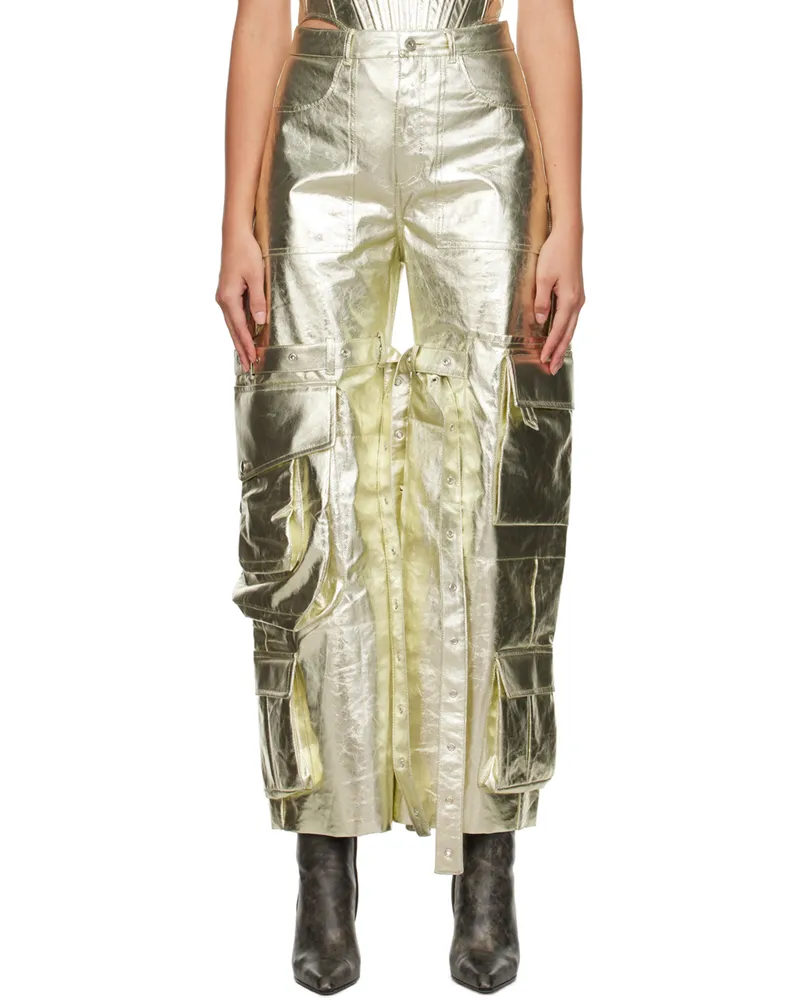 Marques ' Almeida Gold Multipocket Jeans Light