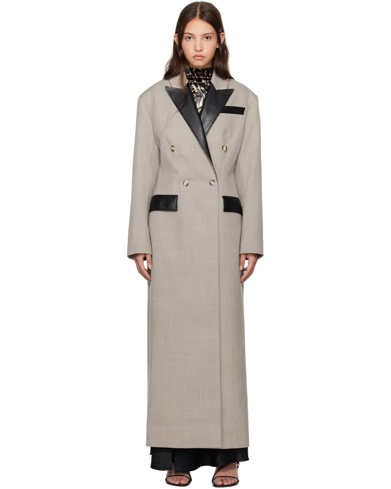 Nanushka Taupe Ferris Coat Taupe