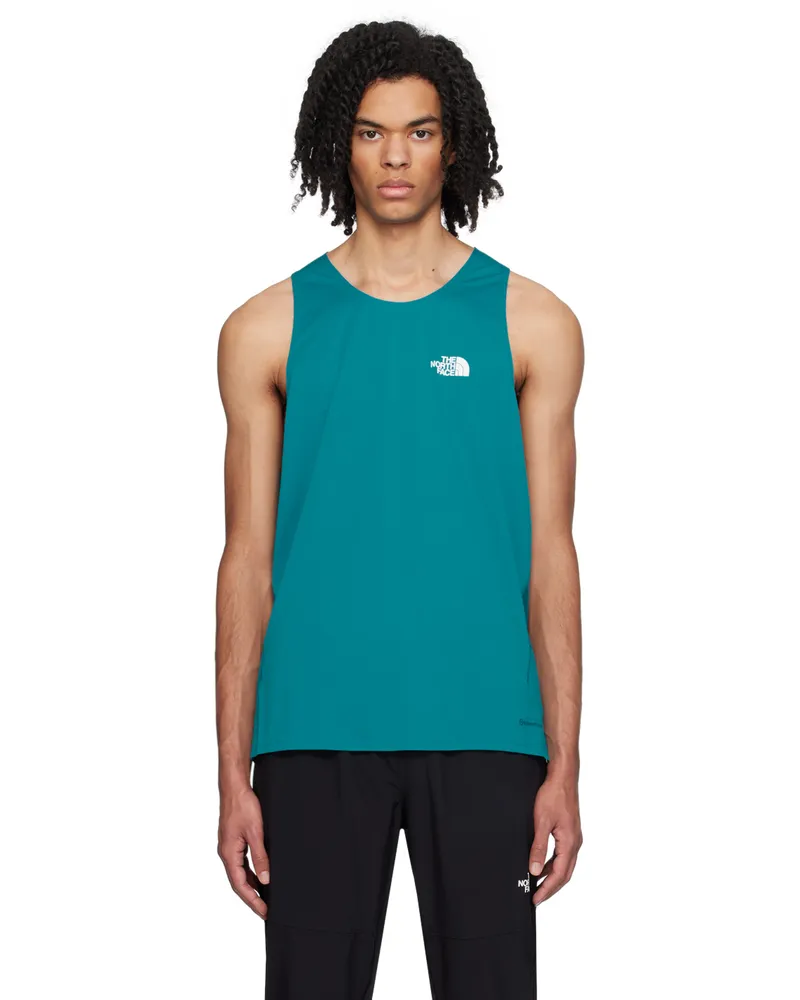 The North Face Blue High Trail Run Tank Top Sol