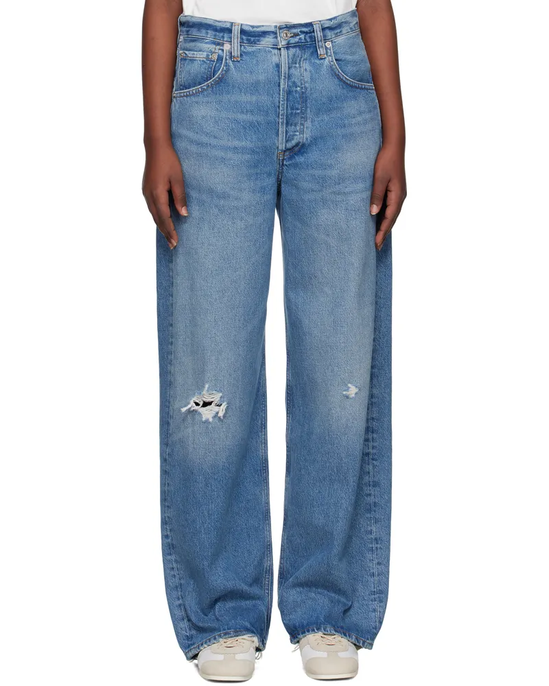 Citizens of humanity Blue Ayla Baggy Jeans Solano