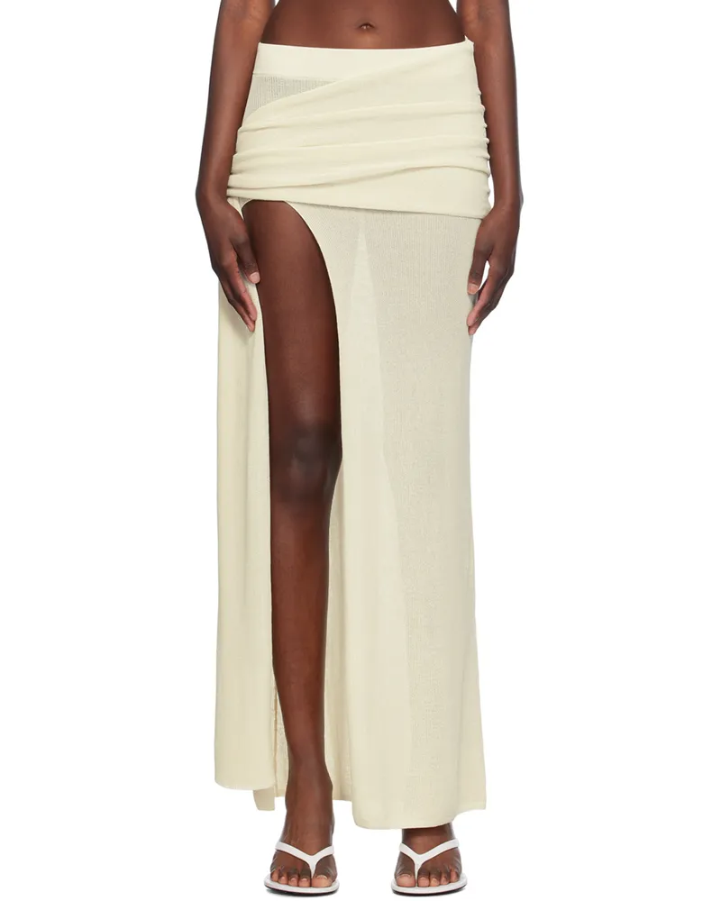 Aya Muse Off-White Orcus Maxi Skirt White