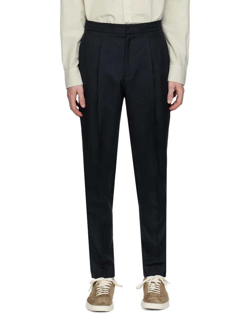 Officine Generale Navy Drew Trousers Dark