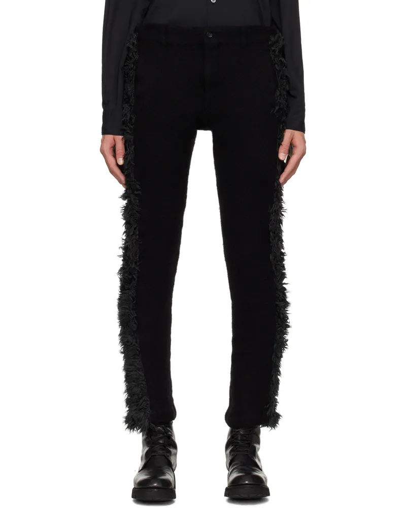 Comme des Garçons Black Paneled Trousers Black