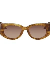 Casablanca Paris Brown 'The Memphis' Sunglasses Gold