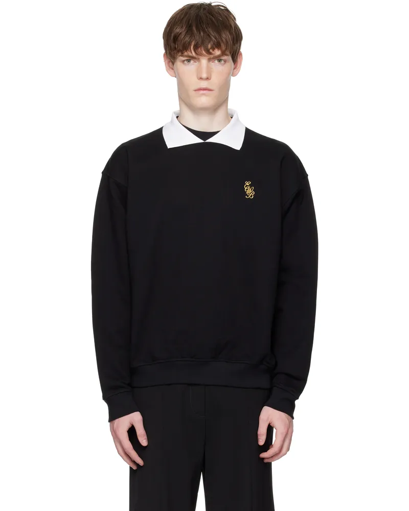 Ernest W. Baker Black Golf Polo Black