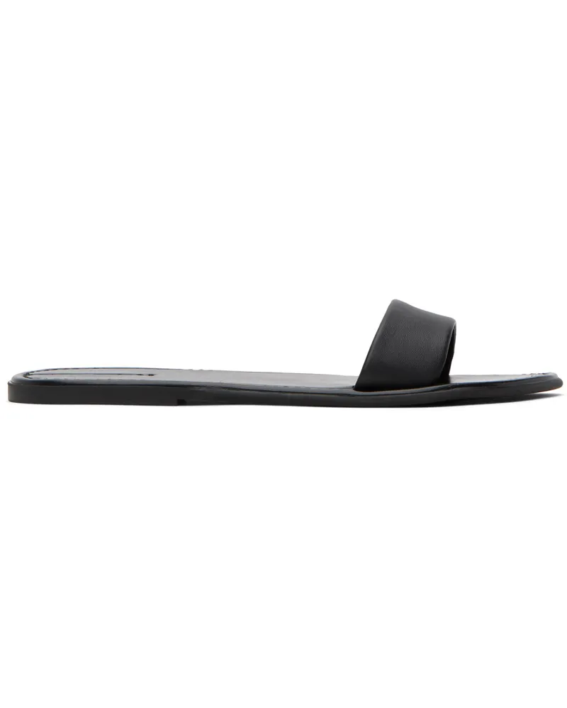 The Row Black Beach Sandals Black