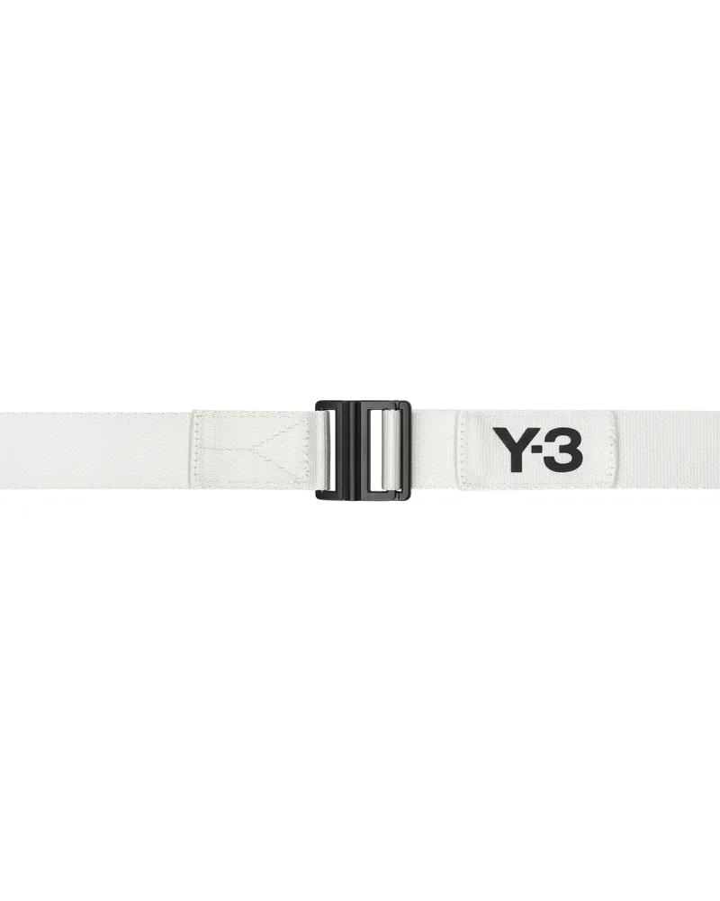 Y-3 Beige Cinch Belt Talc
