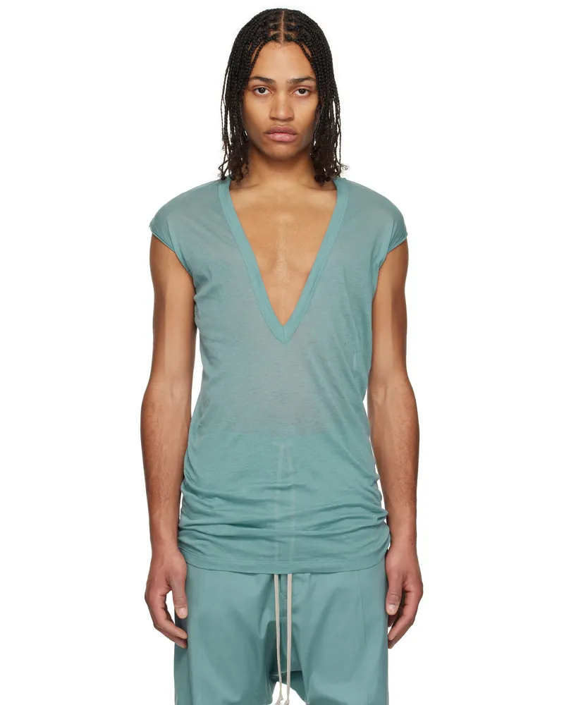 Rick Owens Blue Holywood Dylan T-shirt 66