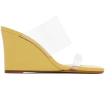 Yellow Olympia Wedge Heeled Sandals