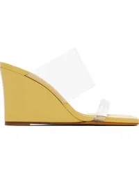 Maryam Nassir Zadeh Yellow Olympia Wedge Heeled Sandals Mousse