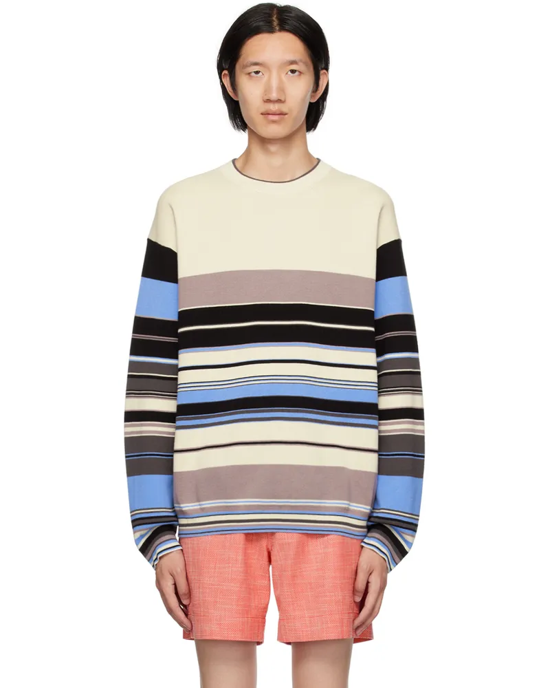 Paul Smith Off-White Striped Sweater 08