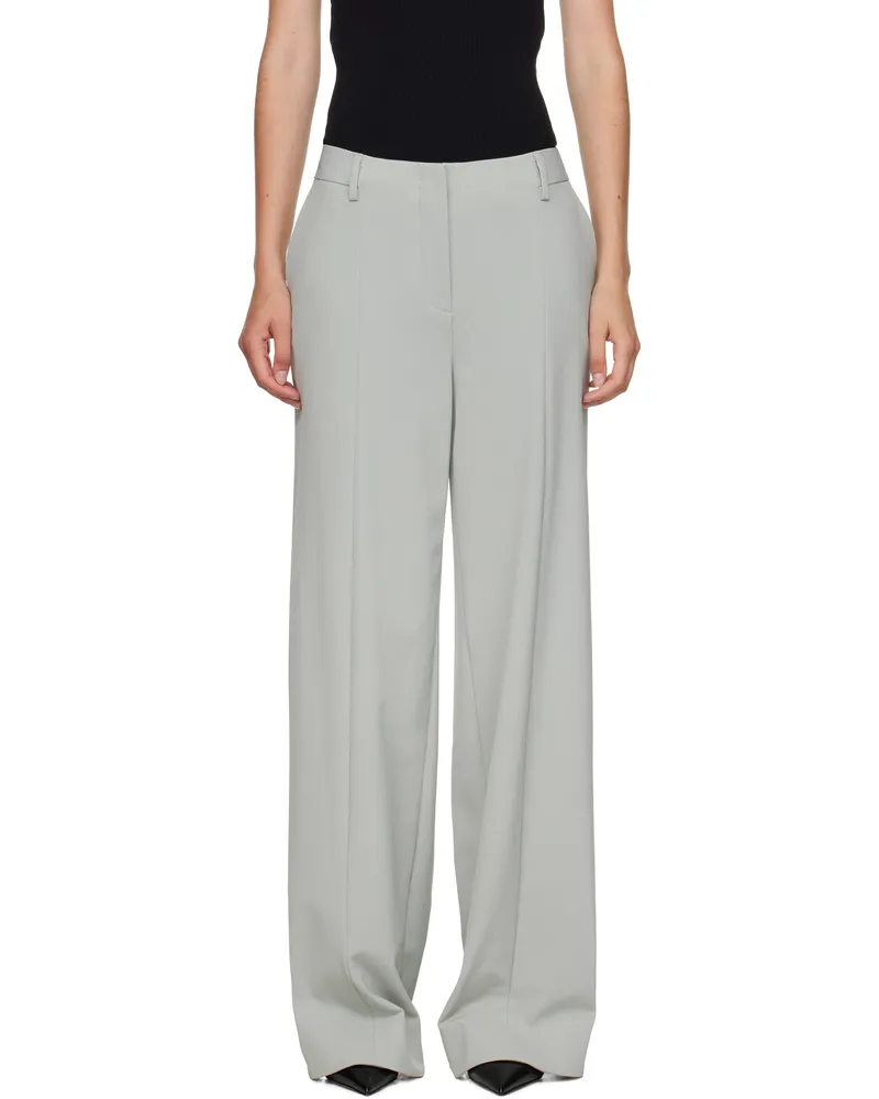 Jean Paul Gaultier Gray Tailoring Undershoe Straps Trousers 02