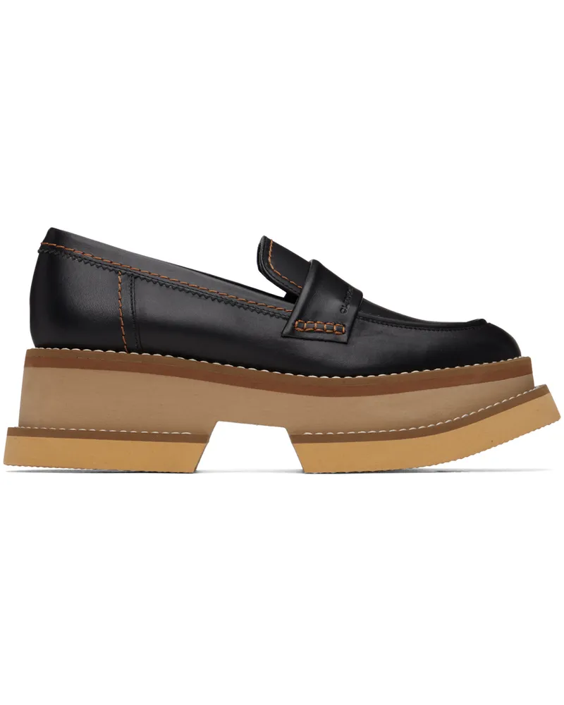 Robert Clergerie Black Banel Loafers 011