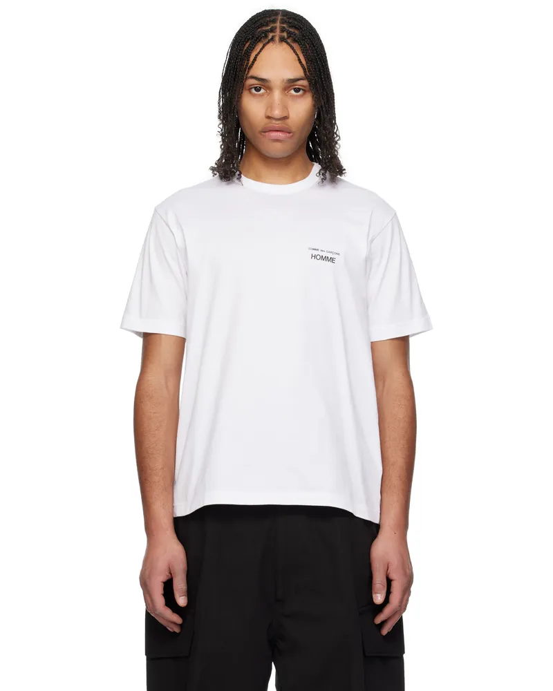 Comme des Garçons White Logo T-shirt White