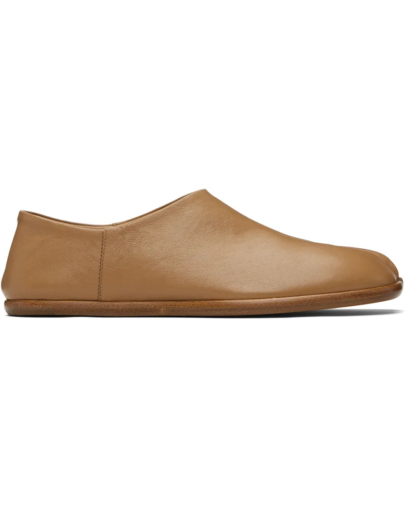 Maison Margiela Tan Tabi Babouches Loafers T4091
