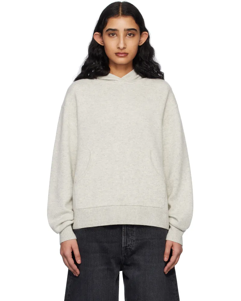 Acne Studios Gray Cashmere Hoodie X92