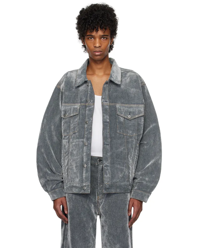Hope Gray Bold Denim Jacket Grey