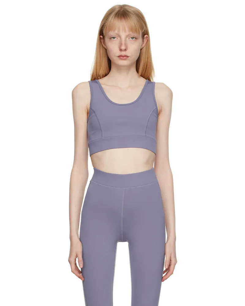 VAARA Purple Keyhole Back Sport Bra Purple