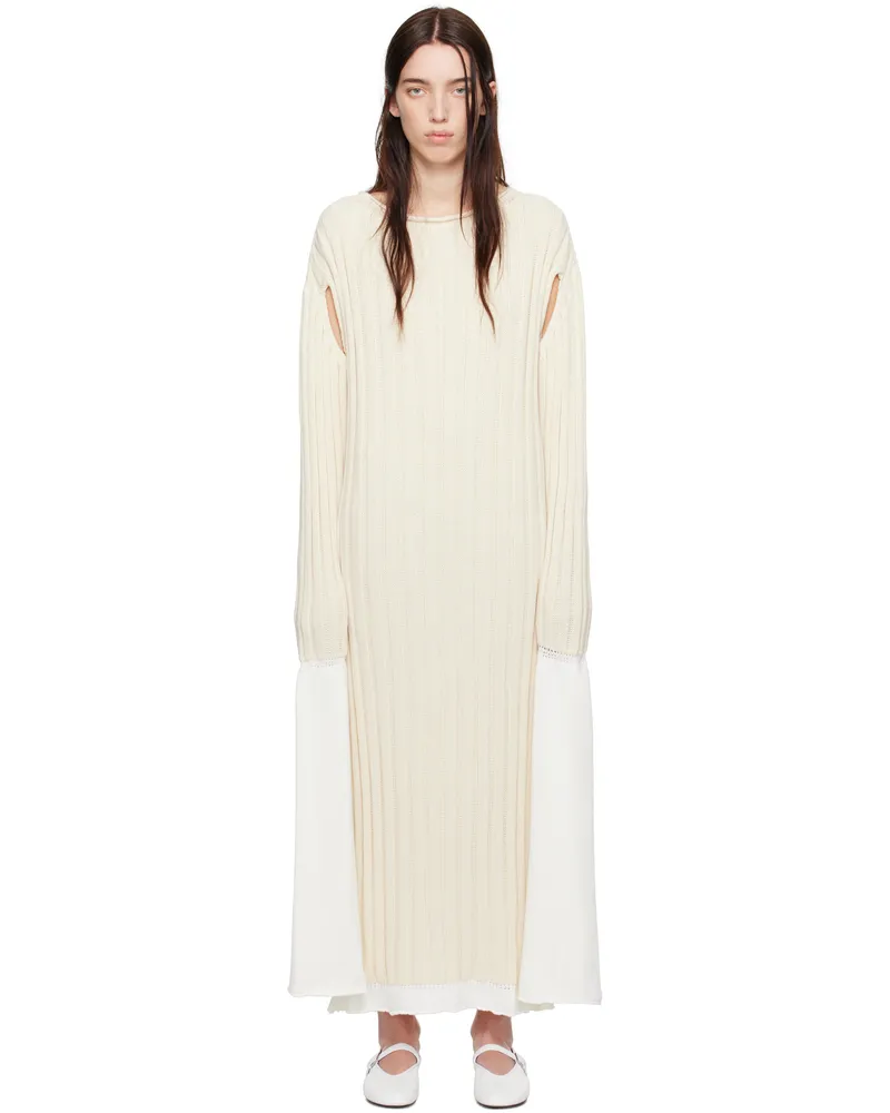 Issey Miyake Off-White 'Behind The Scenes' Maxi Dress 06