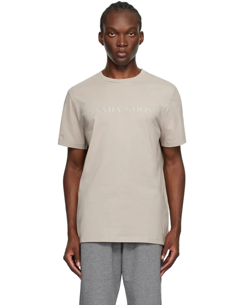 Canada Goose Beige Emersen T-Shirt Limestone