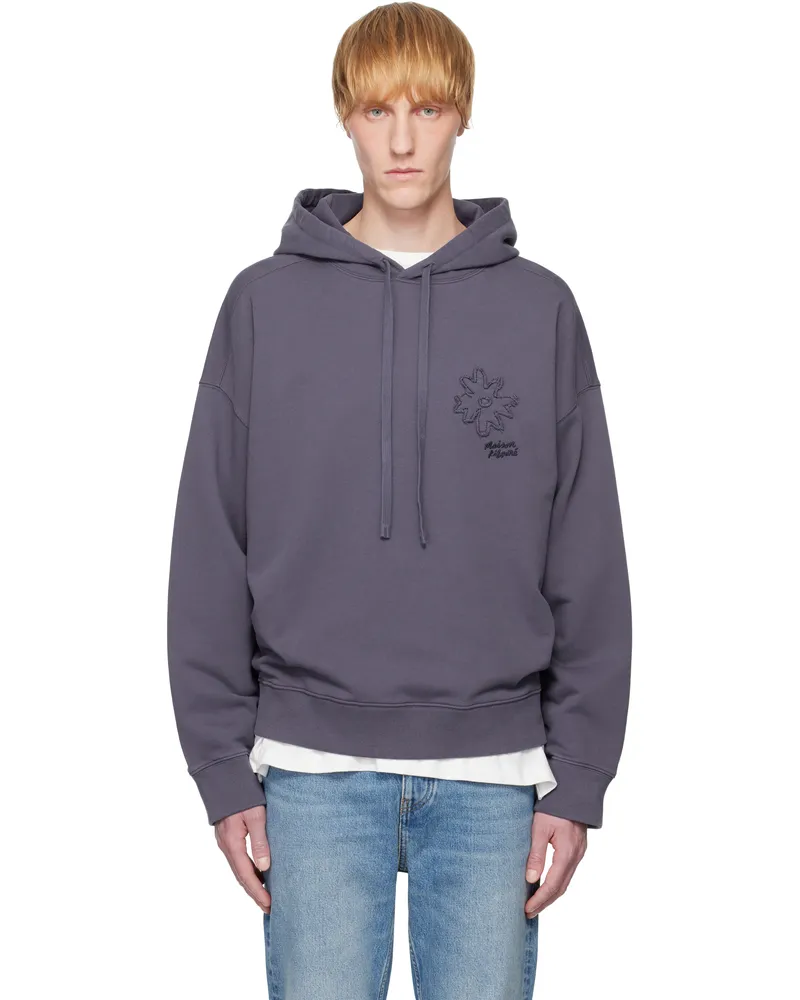 Kitsuné Navy Crafted Daisy Oversize Hoodie 0120