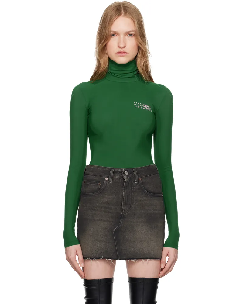 Maison Margiela Green Jersey Bodysuit 630
