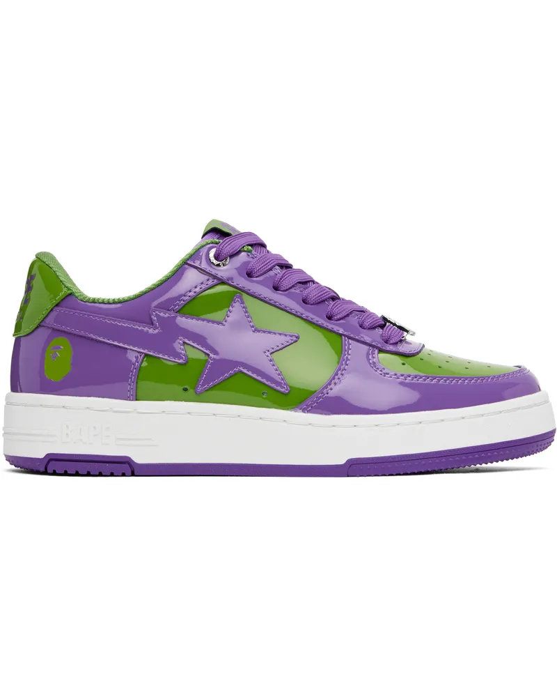 BAPE Purple & Green 'BAPE' STA #1 Sneakers Pur