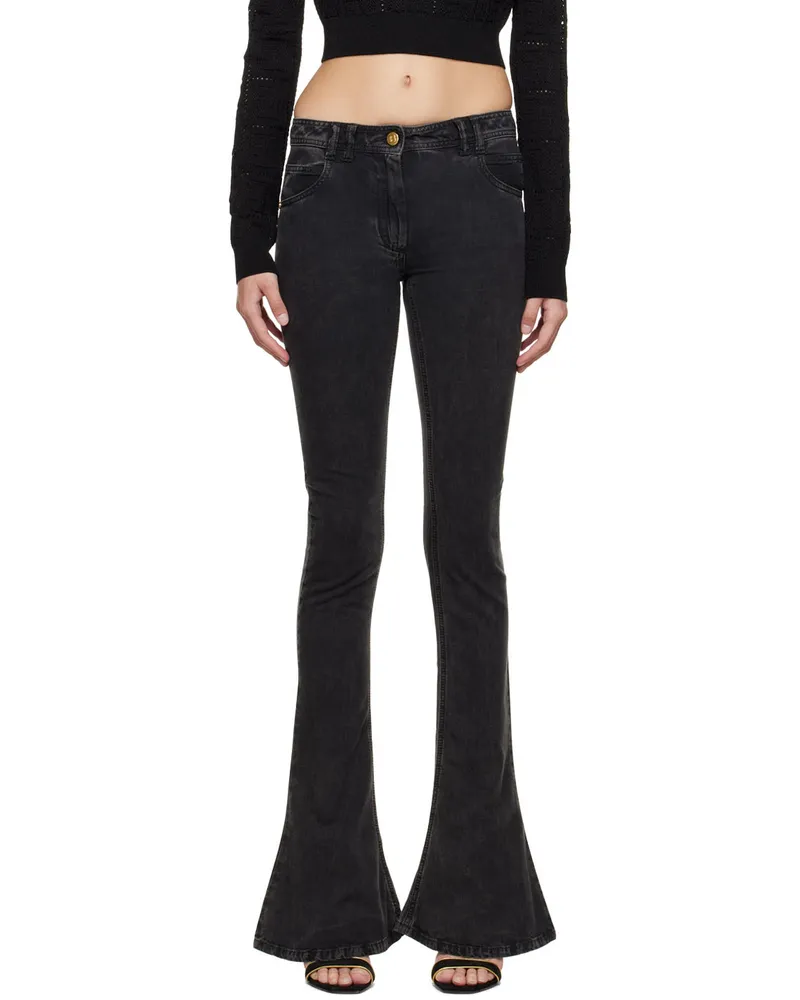 Balmain Black Bootcut Jeans 0pc