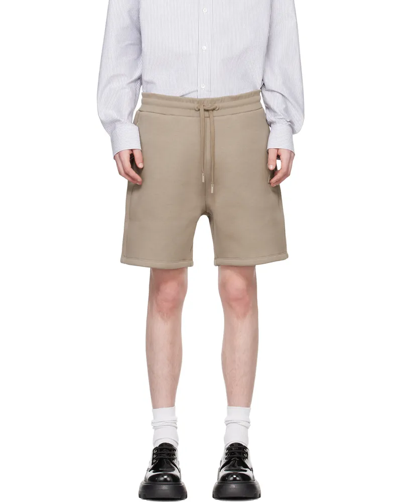 AMI Paris Taupe Ami de Cœur Shorts 2811