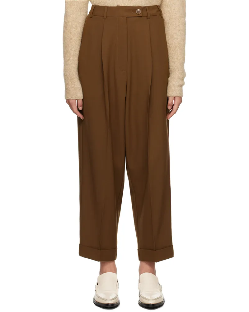 CORDERA Brown Tailoring Trousers Aztec