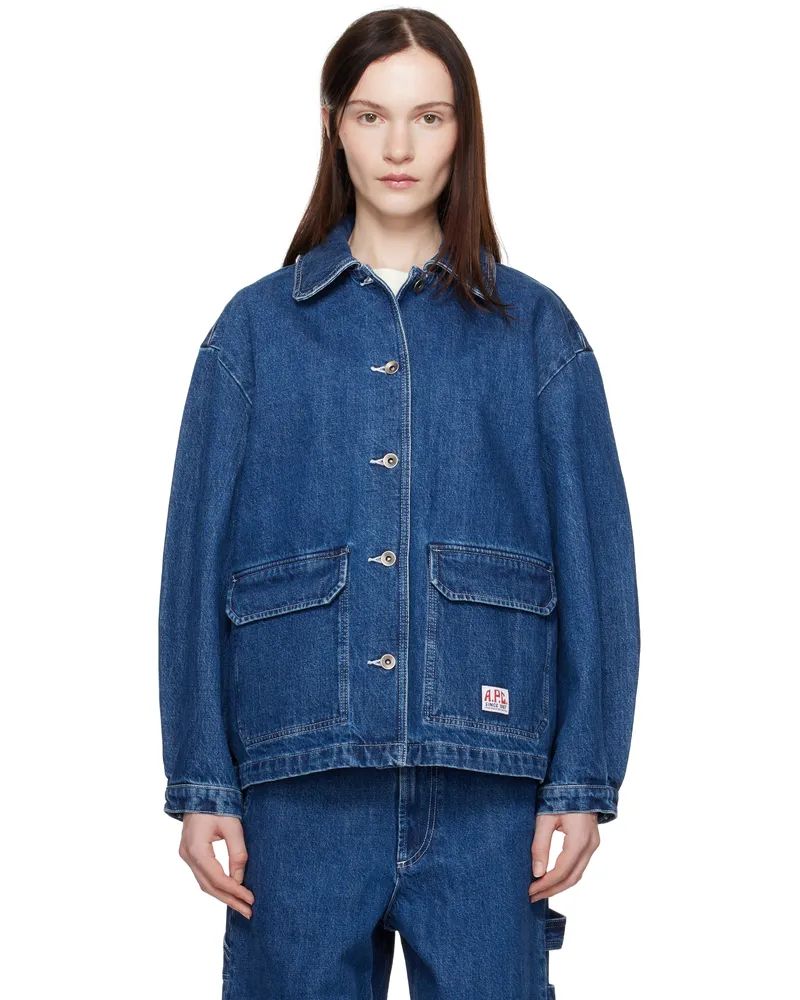 A.P.C. Blue Alys Denim Jacket Ial
