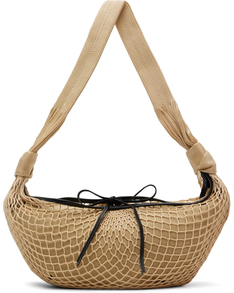 Christophe Lemaire Beige Croissant Filt Bag Bg204