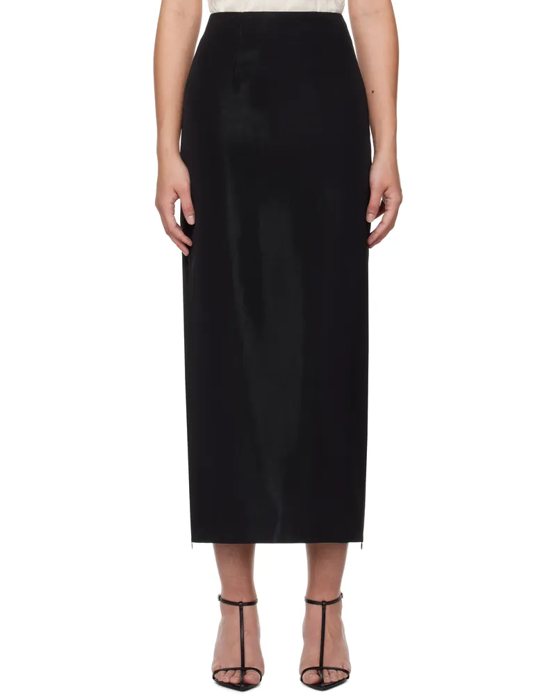 GIA STUDIOS Black Aodai Maxi Skirt Black