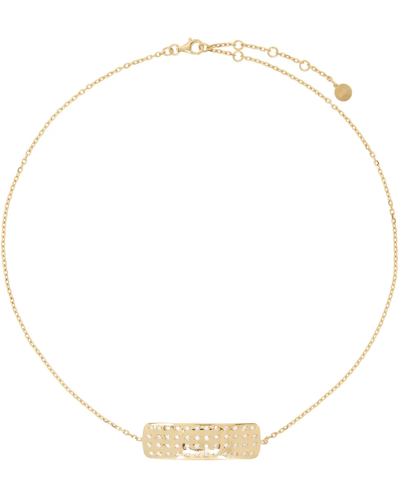 Alan Crocetti Gold Encrusted Mini Plaster Choker Gold