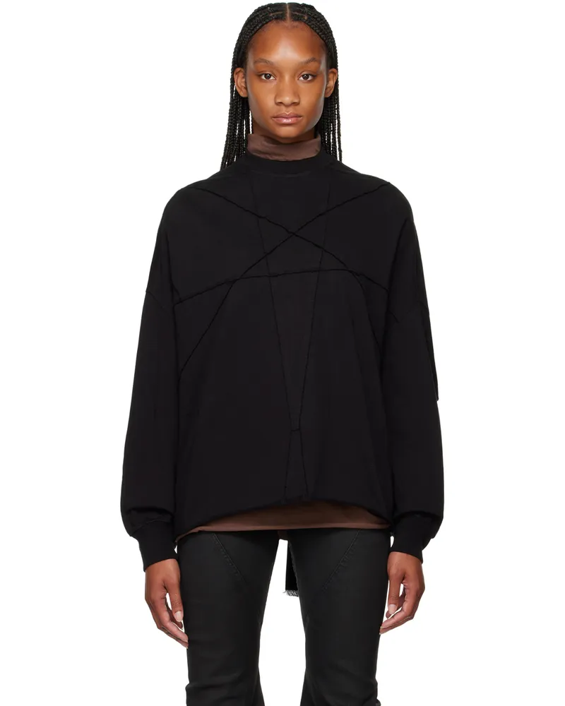 DRKSHDW by Rick Owens Black Lido Crater Sweatshirt 09