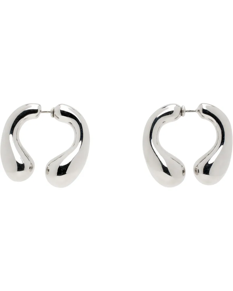 PANCONESI Silver P Helix Earrings Copper