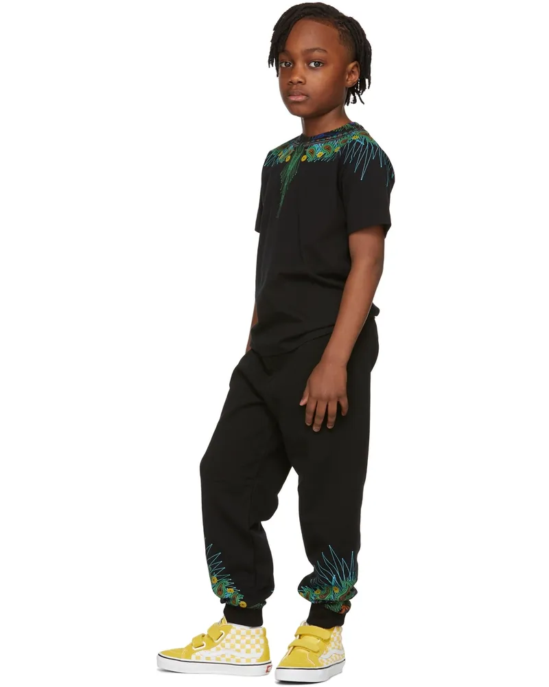 Marcelo Burlon | County of Milan Kids Black Bandana Wings Lounge Pants Black