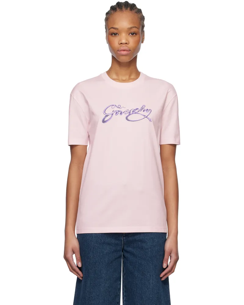 Givenchy Pink Regular Fit T-shirt 680-pale