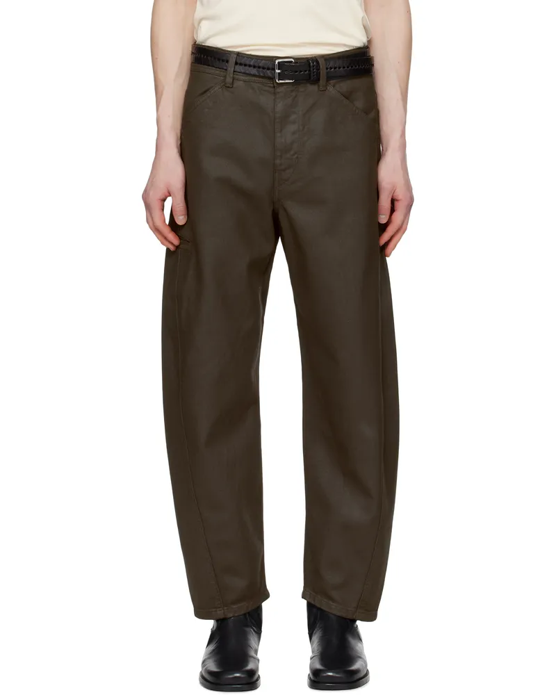 Christophe Lemaire Brown Twisted Workwear Jeans Br490