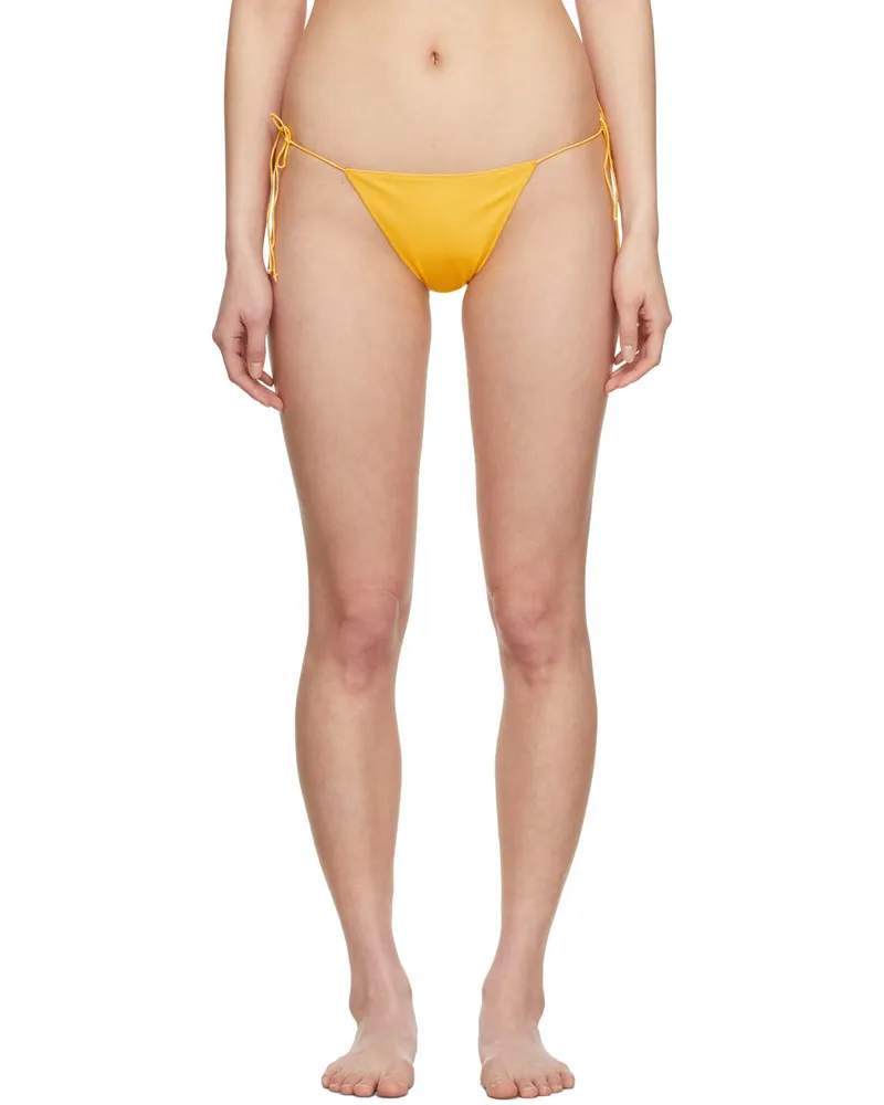 Oséree Yellow Eco Basic Bikini Bottoms Warm