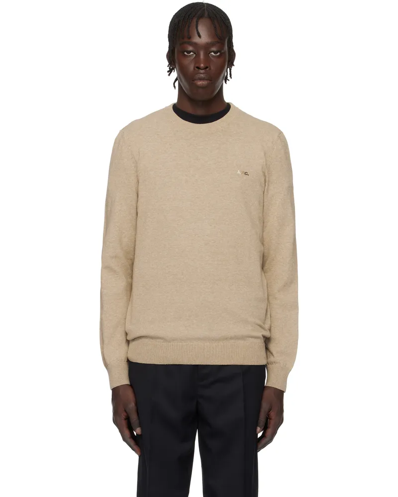 A.P.C. Beige Louis Sweater Pbc