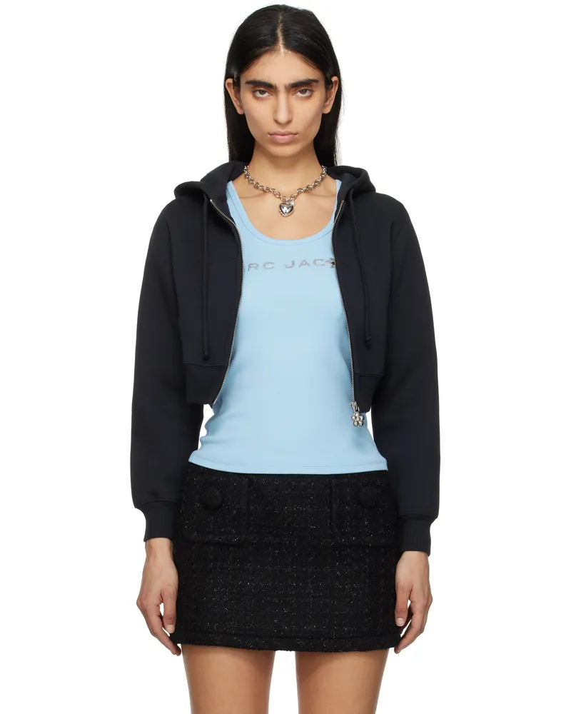 Marc Jacobs Black Charm Cropped Hoodie 001