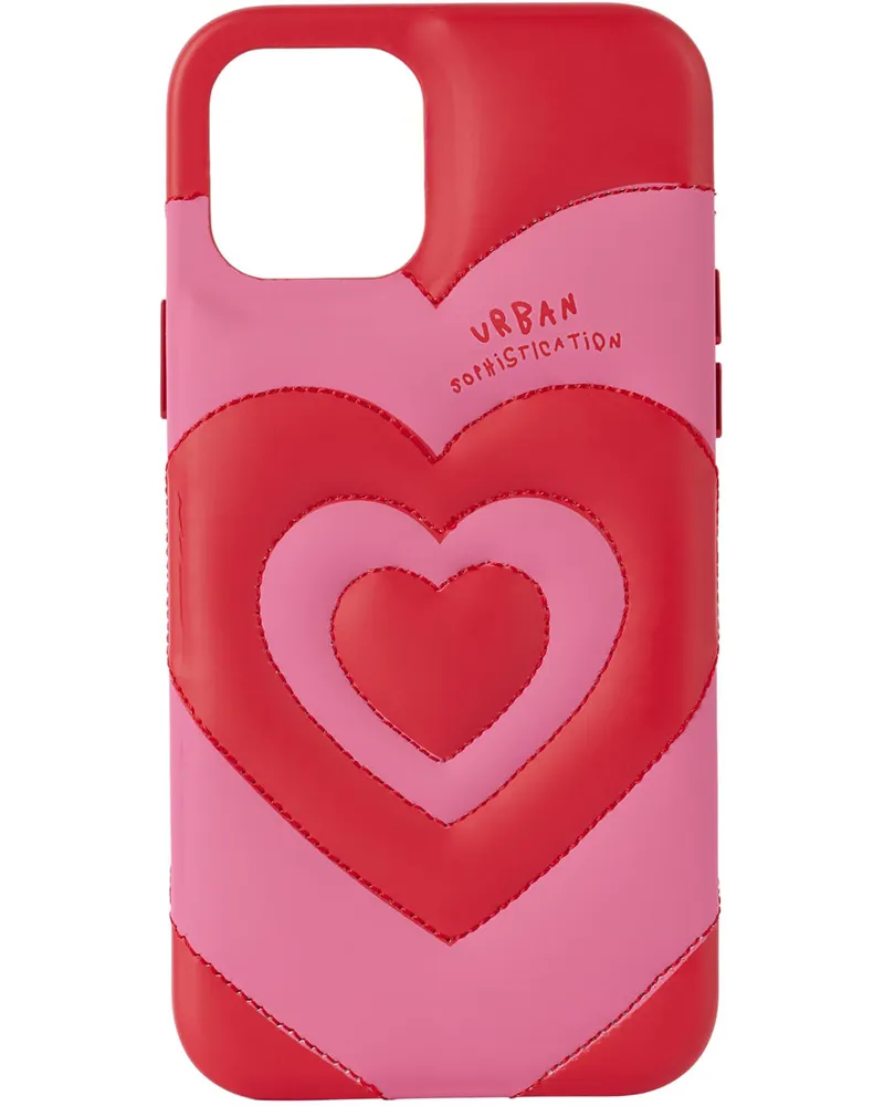 Urban Sophistication Pink & Red 'The Dough' iPhone 12/12 Pro Case Pink