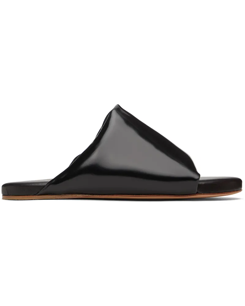 Bottega Veneta Black Cushion Slides 1000