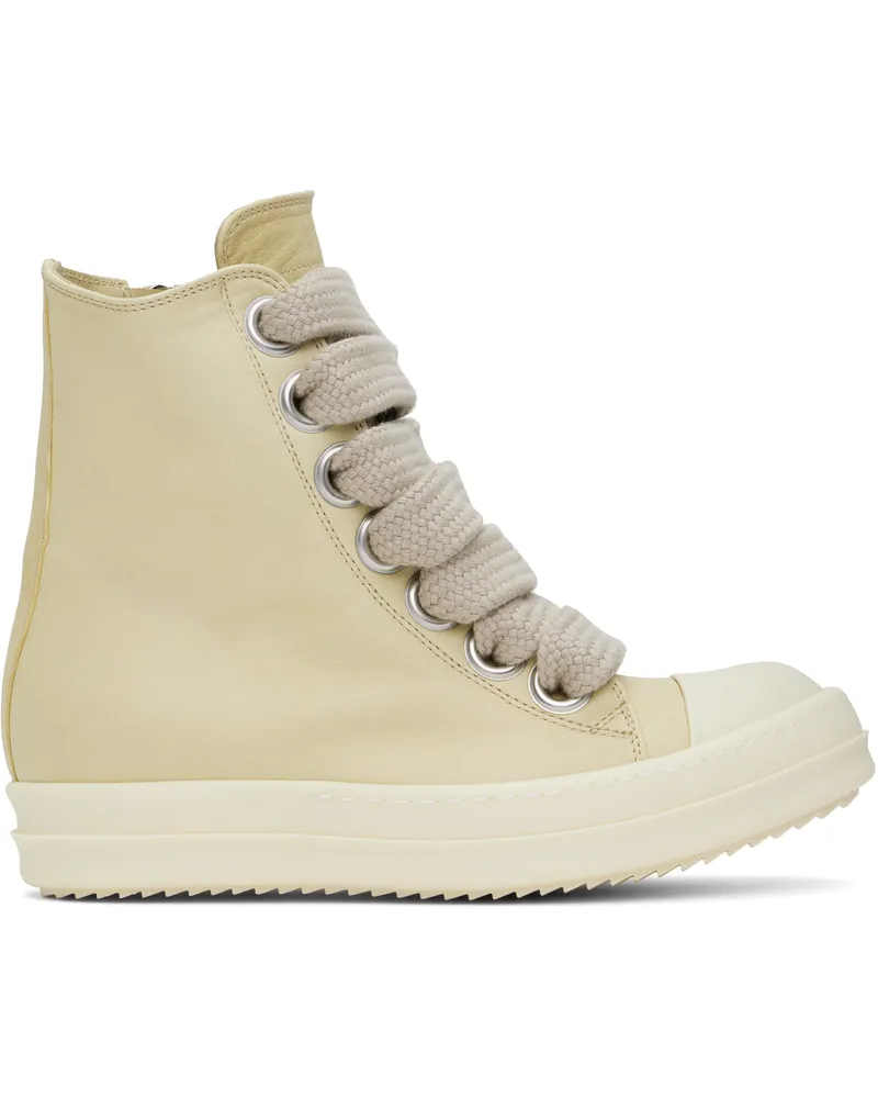Rick Owens Beige Hollywood Jumbolace Sneakers 8111