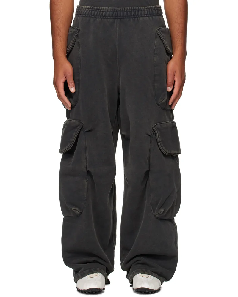 Entire Studios Black Heavy Gocar Sweatpants Washed