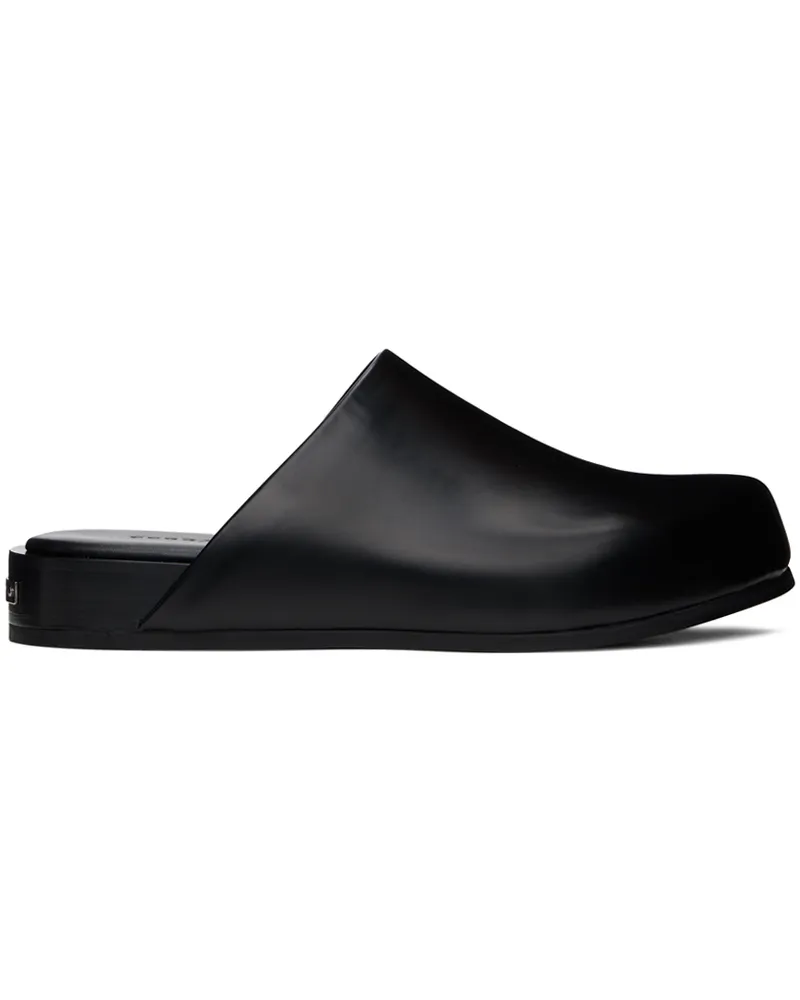Ferragamo Black Plaque Loafers Nero